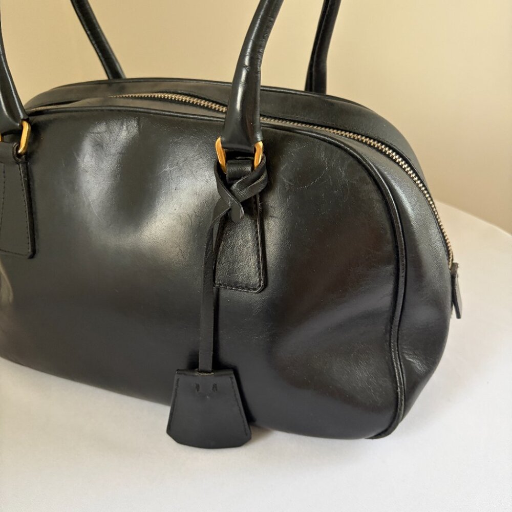 Vintage Prada Vitello Box Bauletto Bag - Picture 3 of 13